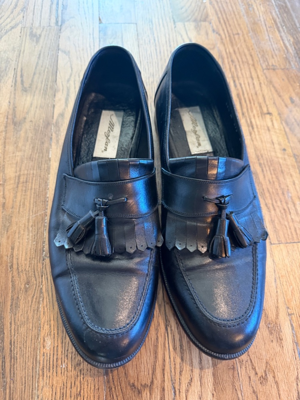 Mezlan Classic Black Tassel Loafers - Men